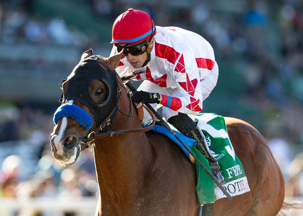 Potente wins the San Felipe at Santa Anita.